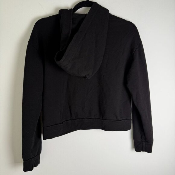 Monrow Hoody Softfleece Zip Up Black Size XS - Picture 5 of 7